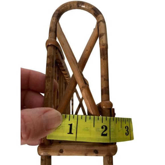 Vintage 70s Bamboo Spice Rack Counter or Wall Hanging - Picture 9 of 9